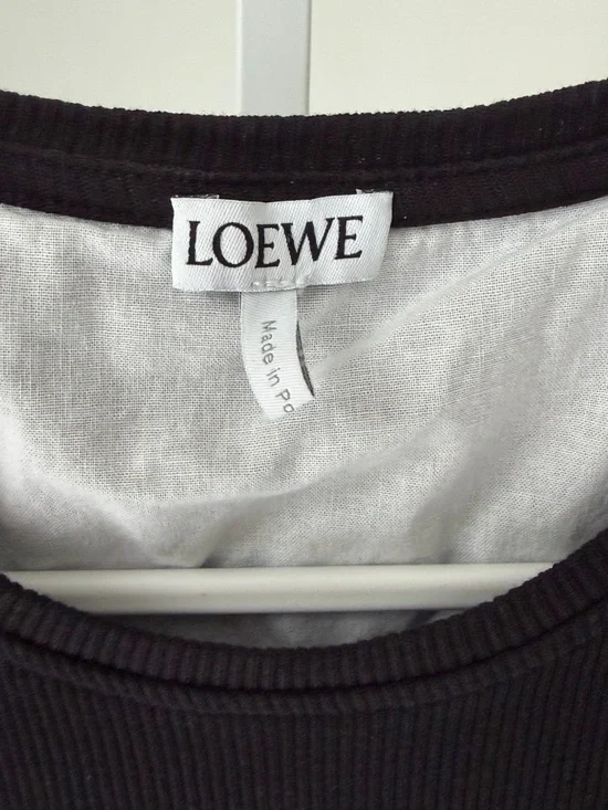 Loewe Black Sleeveless Ribbed Maxi Tank Dress - Picture 7 of 8